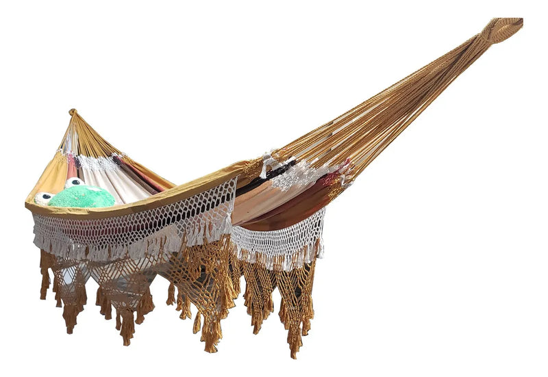 Rede de Dormir Casal Luxo King Size 100% Algodão Suprema