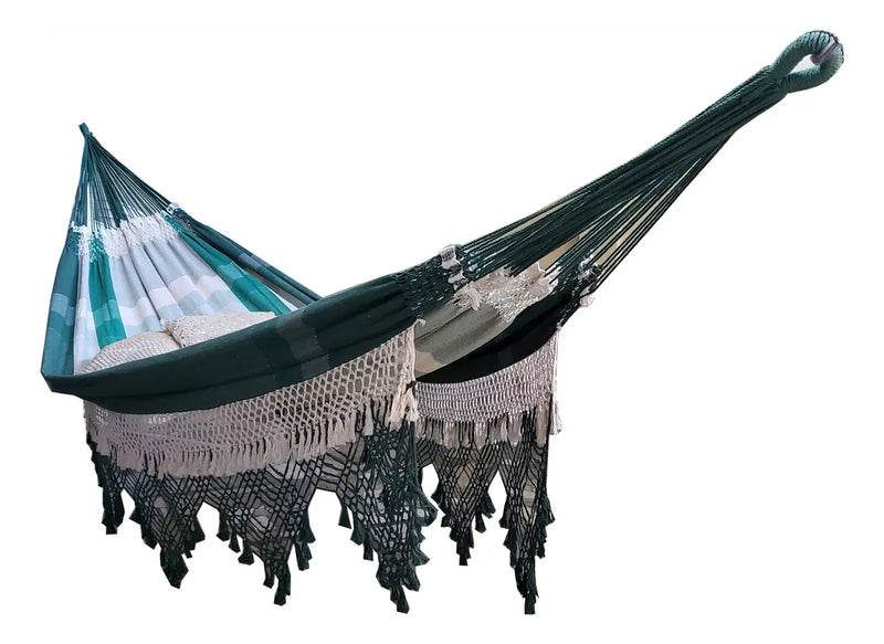 Rede de Dormir Casal Luxo King Size 100% Algodão Suprema